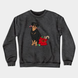 Christmas Rottweiler Crewneck Sweatshirt